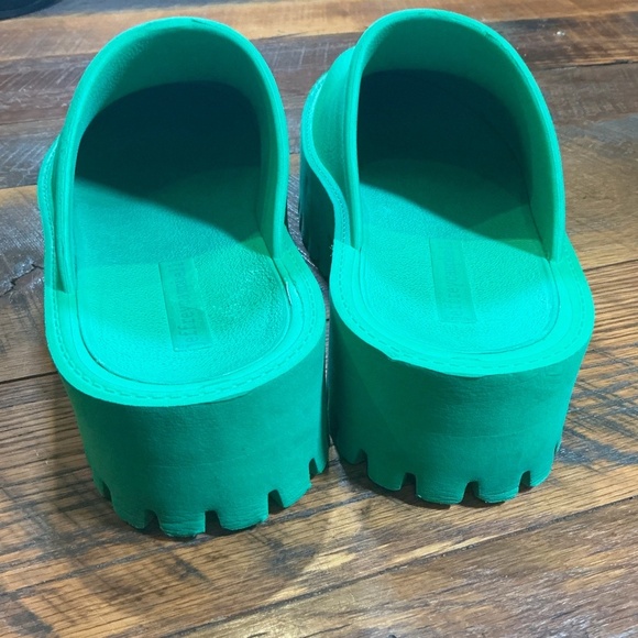 Jeffrey Campbell Clogge Green Platform Clogs Women’s Size 10 | Sold Out Online - Picture 10 of 12